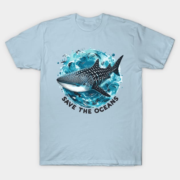 Save the oceans - Whale shark T-Shirt by PrintSoulDesigns